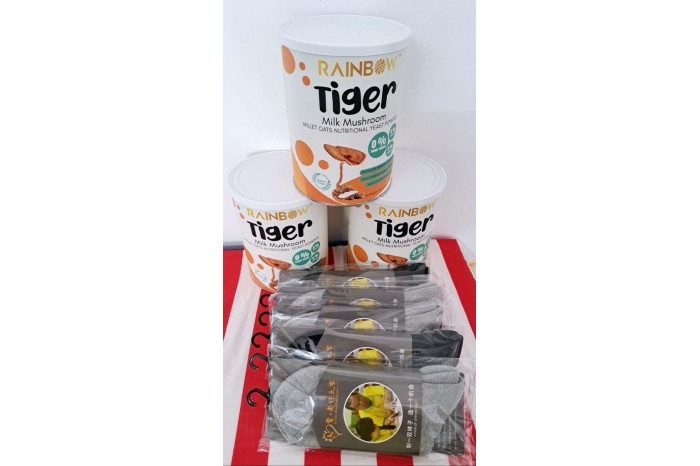 LDH Promotion- Rainbow Tiger Milk Buy  3 free  5 socks               1 free 1 Socks RAINBOW 24 GRAINS CHLOROPHYLL