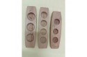 Traditional Wooden Pastry Molds 3pcs