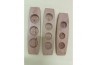 Traditional Wooden Pastry Molds 3pcs